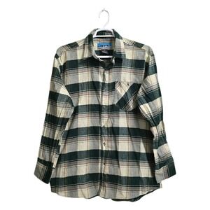 BTC Plaid Flannel Casual Button Down Sz XL